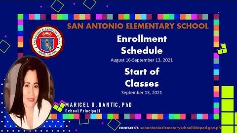 DEPED ENROLLMENT FOR SCHOOL YEAR 2021-2022