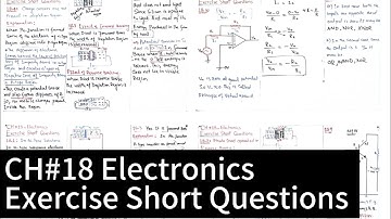Exercise Short Questions | Chapter 18 | Electronics | Class 12 Physics