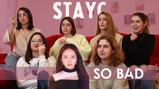STAYC (스테이씨) - ‘So bad’ MV | Spanish college students REACTION (ENG SUB)