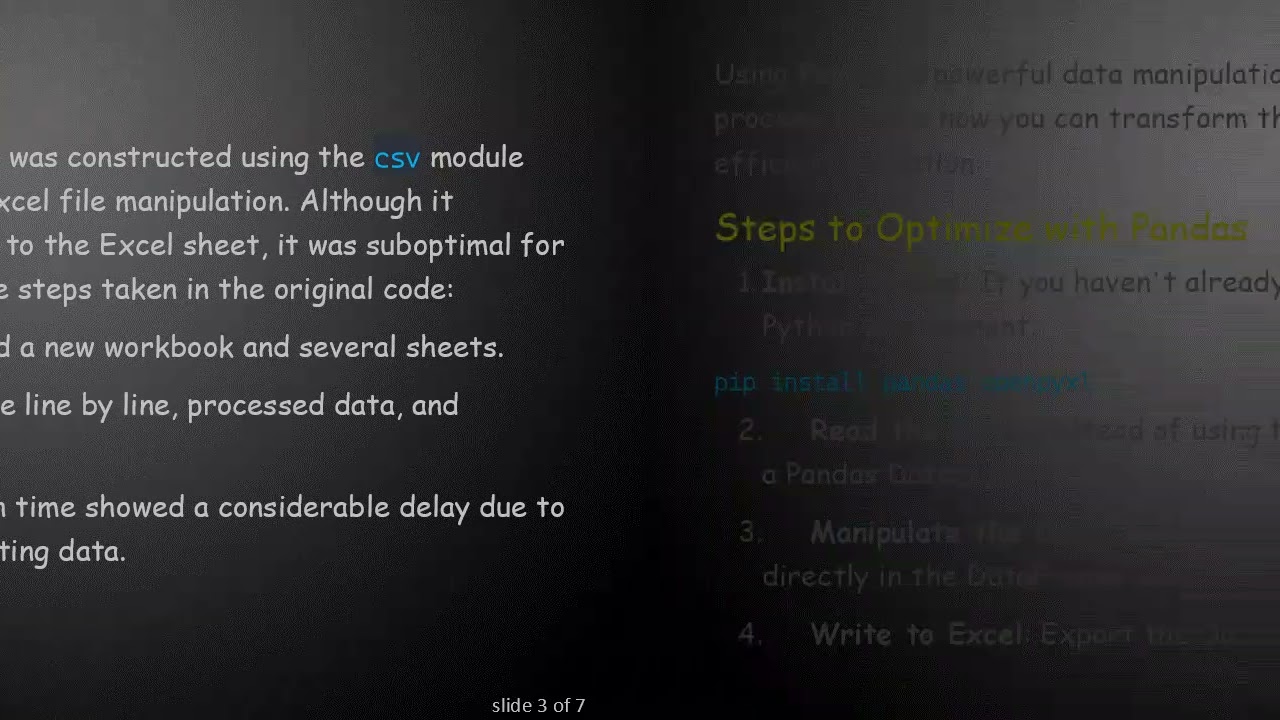 Optimize Your Python Code: Efficiently Reading Files and Writing to Excel Sheets