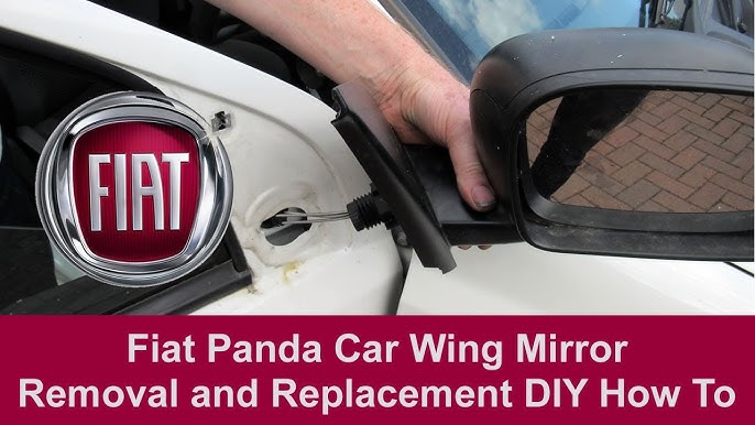 FIAT PANDA come sostituire lo specchietto e dove è la sonda - How to change  the rear view mirror 