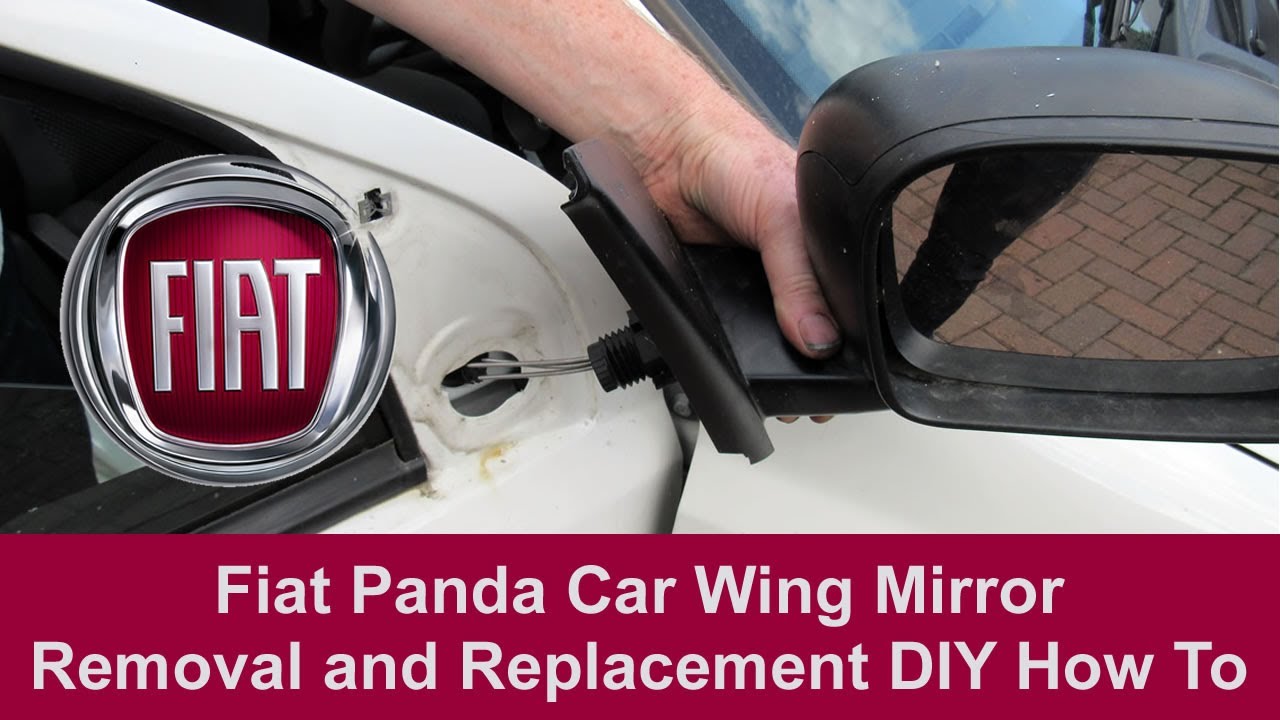 Fiat Panda car door wing mirror DIY removal and replacement how to 
