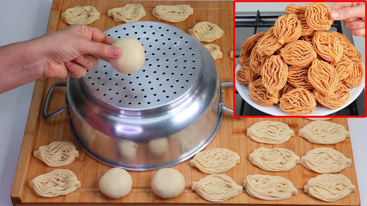 علاش تشري ماكينة الشباكية وأنت عندك الكسكاس! بدون عجن وبالحليب فقط معلكة وإقتصادية أحسن من الزنقة