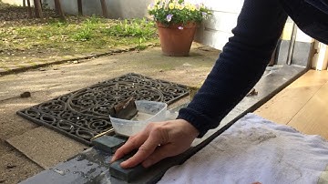 Reparatie Belgisch Hardsteen dorpel