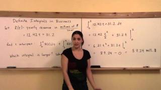Business Mathematics 148 W11: Business Examples with Definite Integrals