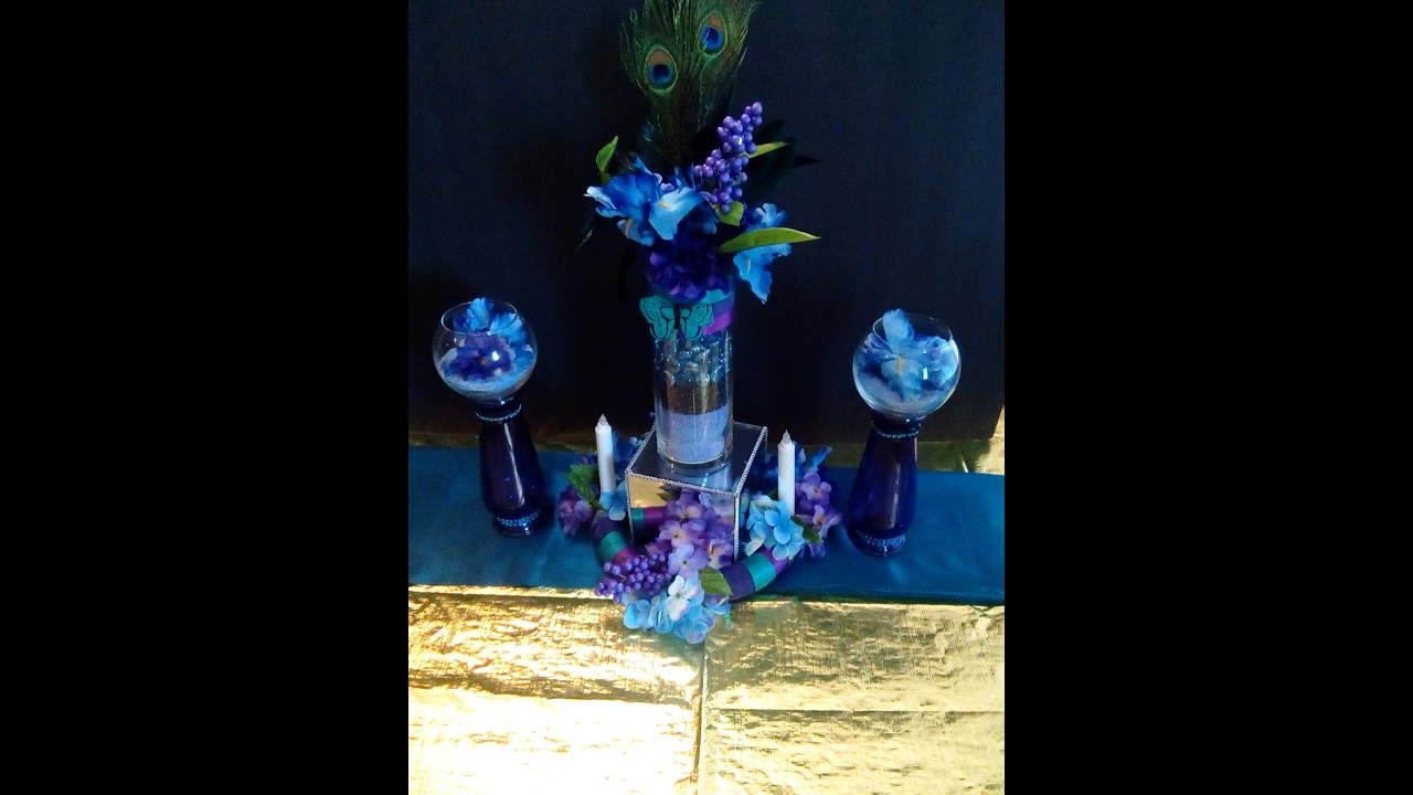 Peacock Wedding Centerpiece Diy Part 4 Month Of Love Series Day 7