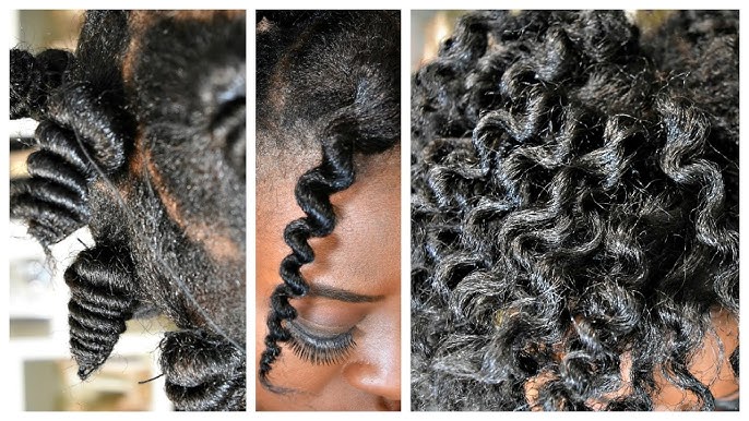 Heatless Blowout With Thread :: African Hair Threading To Stretch Natural  Hair 