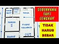 Denah rumah ukuran 6x9