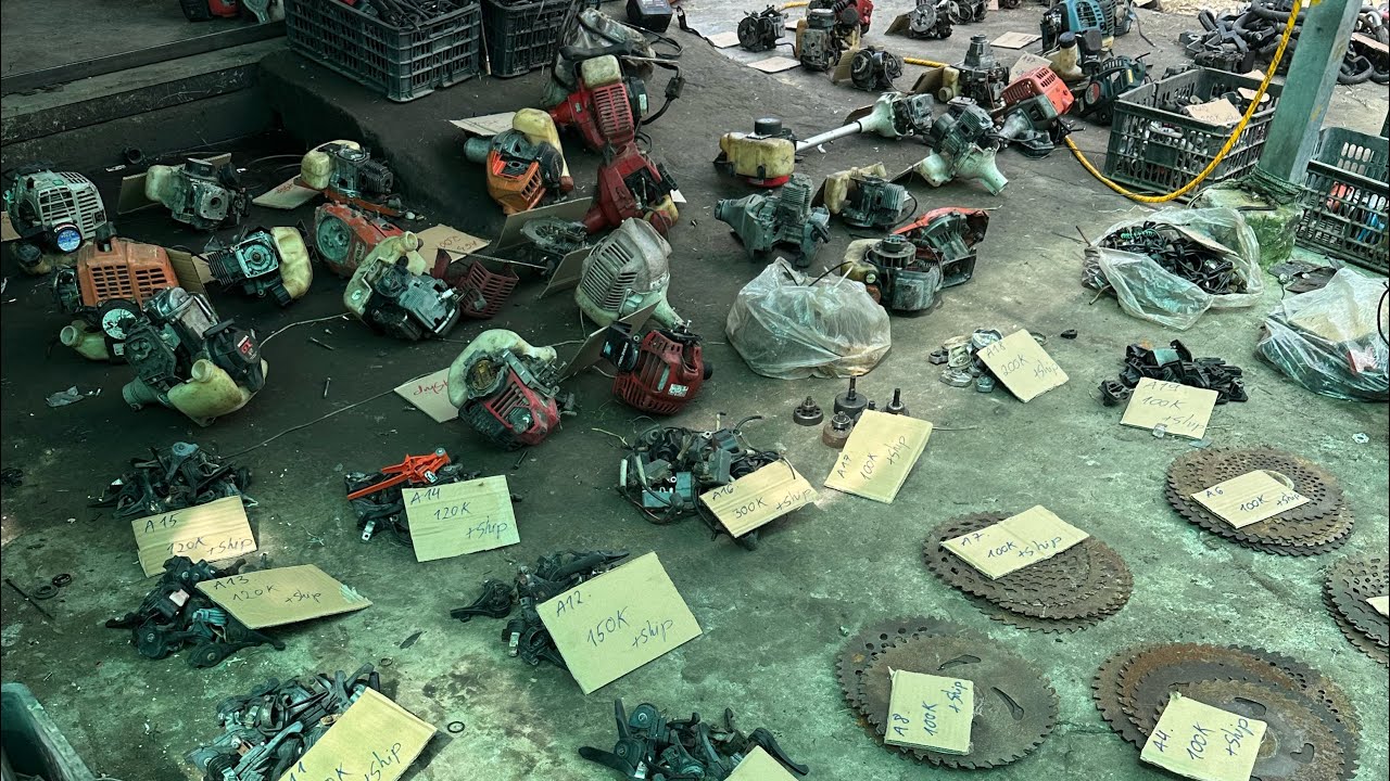 2/8-2025 xả phụ Tùng máy cắt cỏ chưa dọn, máy xác giá rẻ LH 0907.707,336