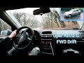 Opel Astra G touge Drift in the forest