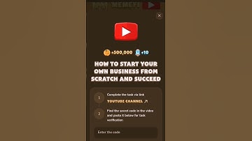 How to Start Your Own Business from Scratch and Succeed | Memifi video Code #memefi #videocode