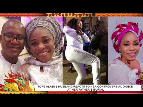 TOPE ALABI’S HUSBAND REACTS TO HER CONTROVERSIAL DANCE AT HER FATHER’S BURIAL