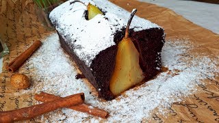 Шоколадный Кекс с Грушами. Шоколадный Кекс Рецепт. Пирог Рецепт Шоколадный Кекс с Грушами. Шоколадный Кекс Рецепт. Пирог Рецепт