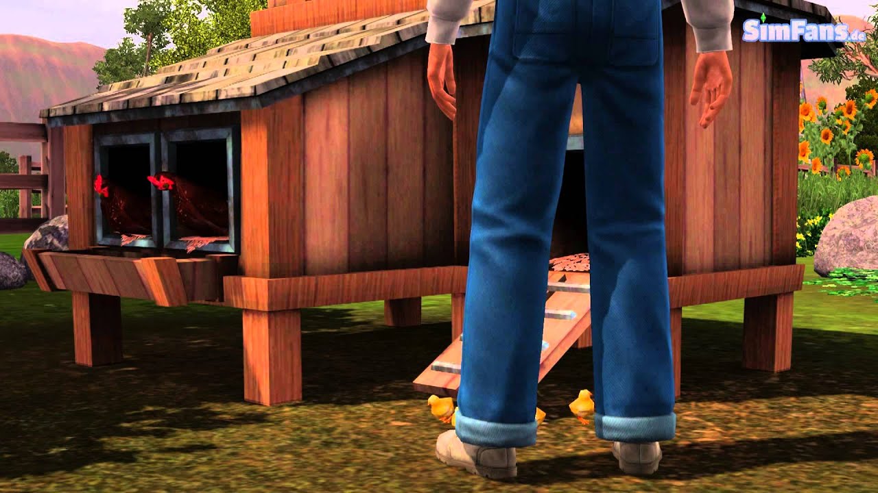 Tim The Sim Is Testing The The Sims 3 Chicken Coop