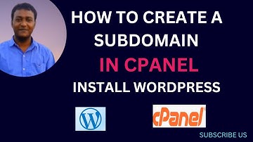 How to Create a Subdomain in Cpanel and Install Wordpress . Bangla Tutorial