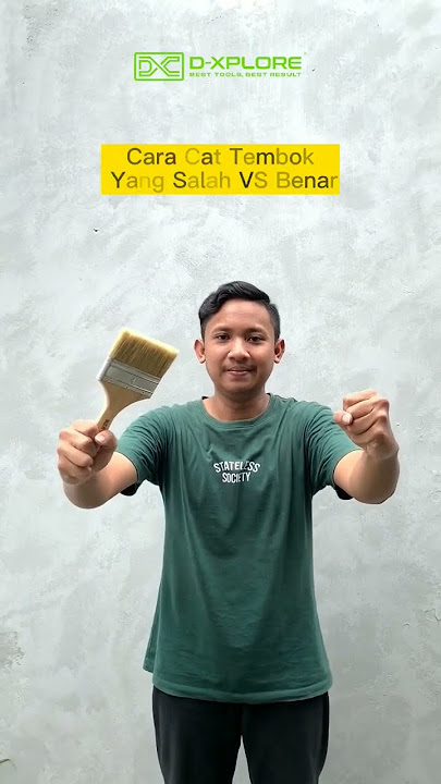 Ini dia cara cat tembok yg salah VS yg benar. Jadi, jgn sampe salah waktu mengecat yaa guys! ✨