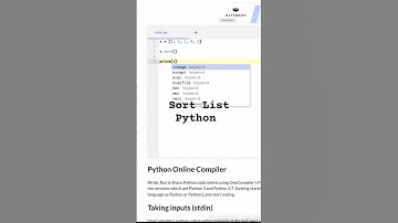 Sort List in Python - Ascending and Descending Order #python #coding #pythonprogramming #sorting