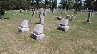 Little Wolf Cemetery in Waupaca County Flyover 2023
