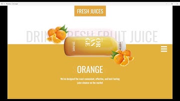 FRUIT JUICE website landing page demo