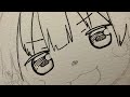 んなの色紙を描くふわ