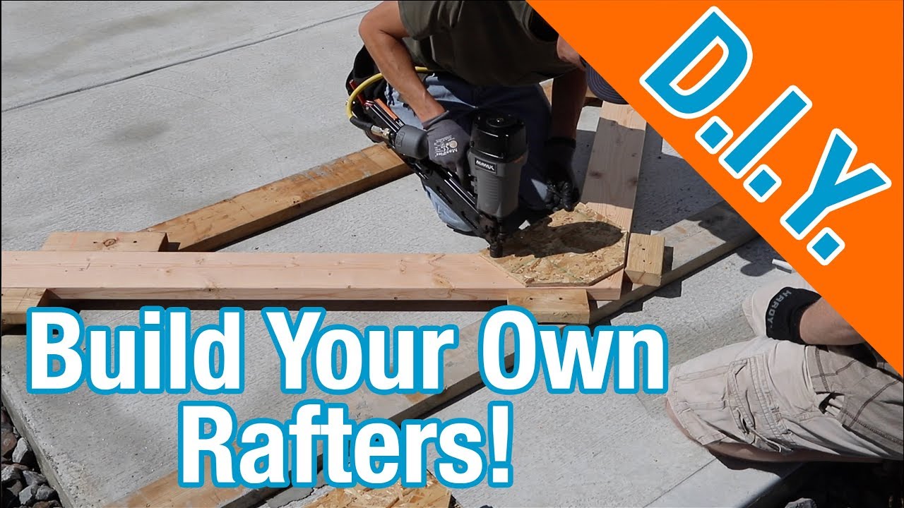 How to build rafters for a shed