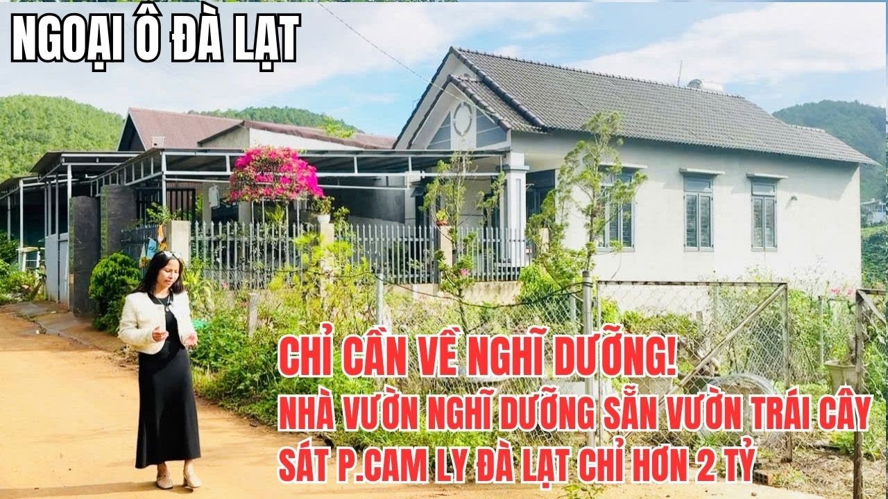 SIÊU ĐẸP ! NHÀ MÁI THÁI NGHĨ DƯỠNG SÁT P. CAM LY ĐÀ LẠT SẴN VƯỜN CÂY TRÁI CHỈ HƠN 2 TỶ LH 0906770148