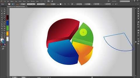 Illustrator CC Tutorial | Graphic Design |  3d Pie Chart