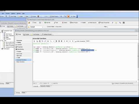 V11 Using Action Javascript When Writing Javascript Code