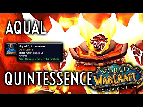 WoW Classic Guide - Dousing the Runes of the Firelord - Aqual Quintessence