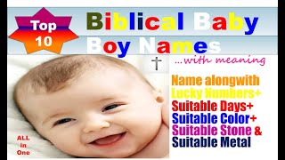 Christian baby boy names starting with letter B || Christian boy names with meanings ||