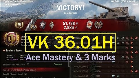 VK36.01H Ace Mastery & 3 Marks