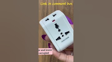 Anchor by Panasonic 6A 3 Pin Multiplug Adapter with Universal Socket