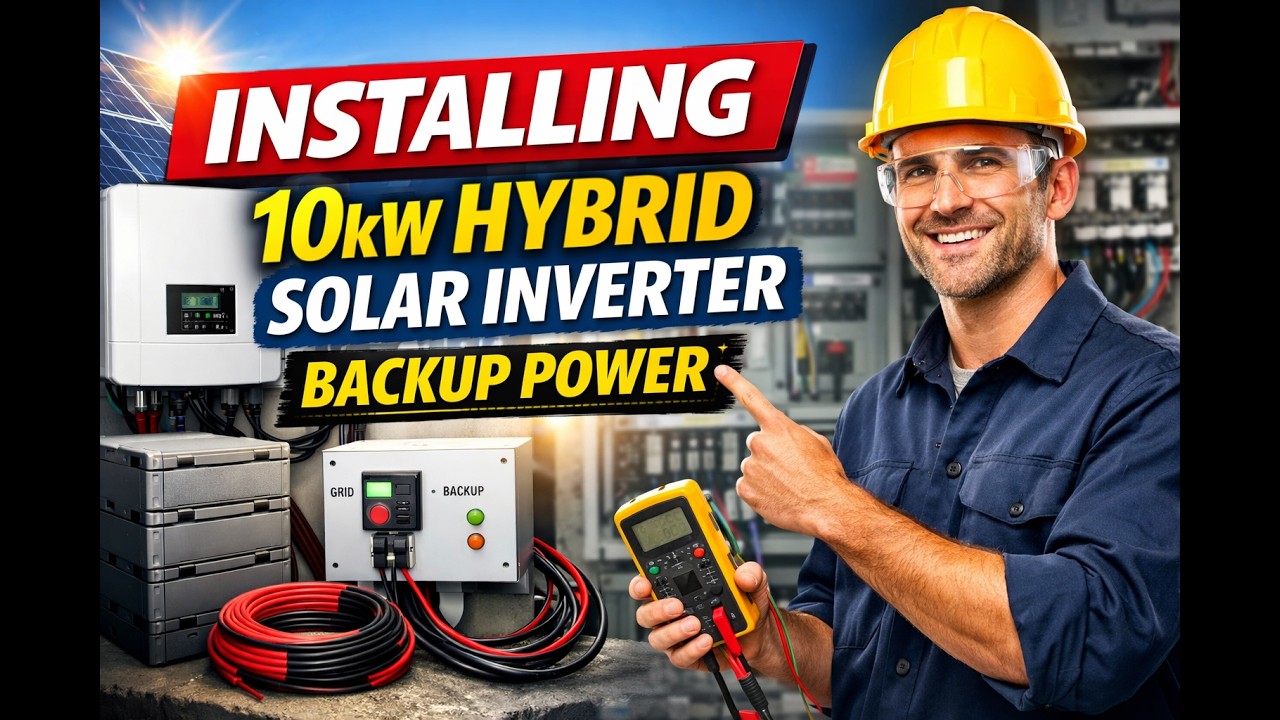 How to Install a 10kW Hybrid Solar Inverter System for Home Backup ...