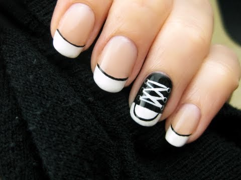 Converse Shoe Nail Art