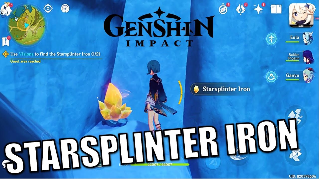 Use Visions to find the Starsplinter Iron (0/2) | The Crane Returns on the Wind | Genshin Impact