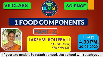 7 TH CLASS: 1 FOOD COMPONENTS PART-2