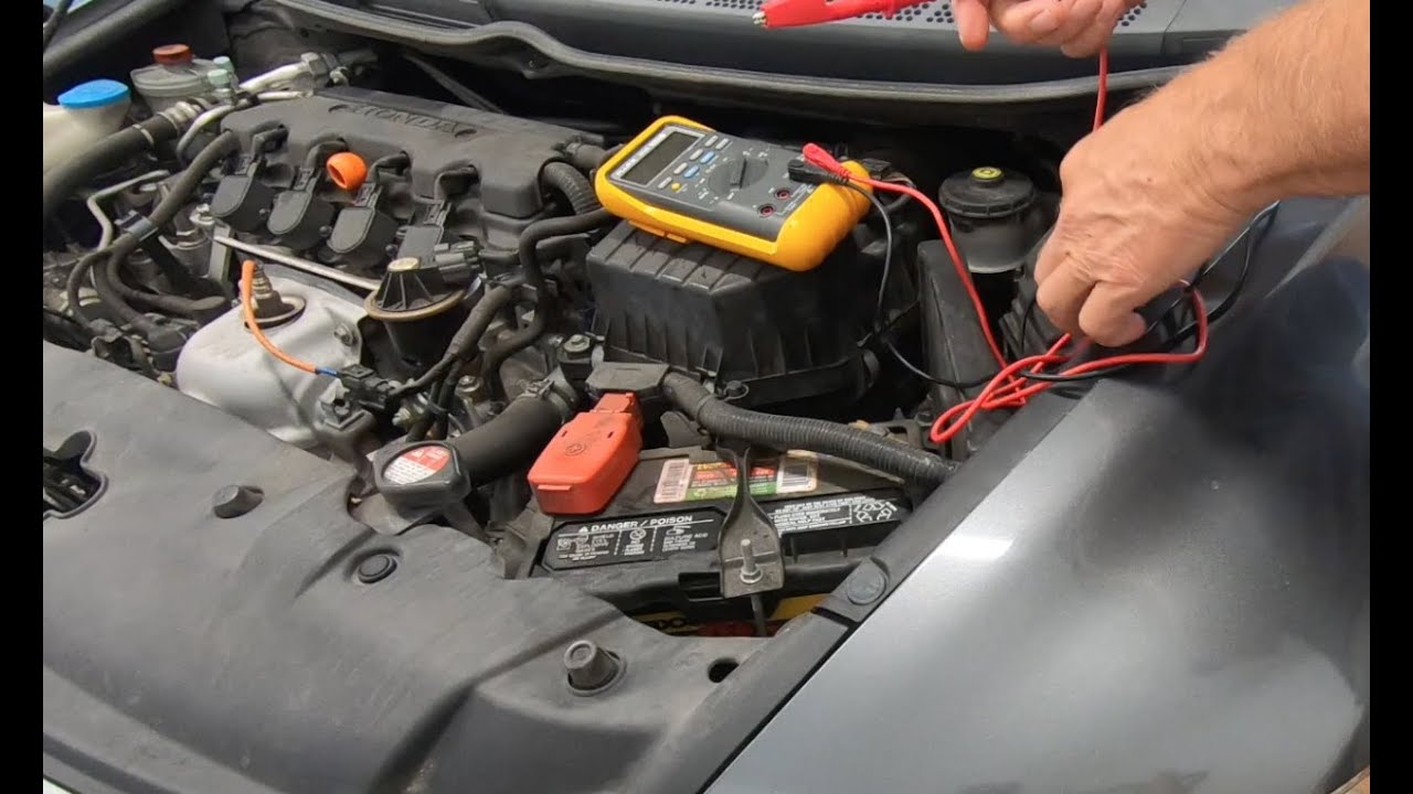 Charging System and Battery Test, Honda Civic #alternators #