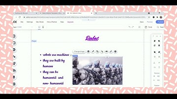 How to insert text, images and menu using WIX