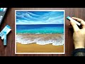 How to draw Easy and Beautiful Seascape for beginners - Soft Pastel Drawing -  Seascape Painting.