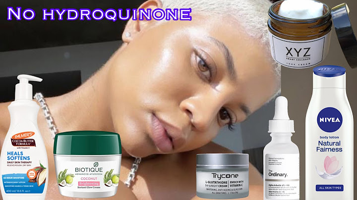 Skin lightening best toning cream without hydroquinone