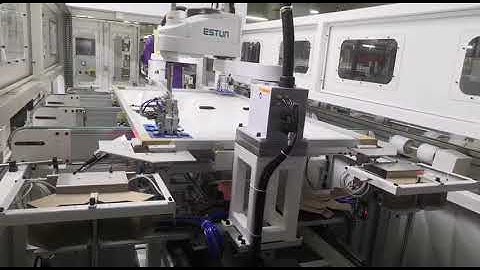 ESTUN SCARA robot application in automatic angle covering workstation