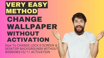 How To CHANGE LOCK 👌 SCREEN & DESKTOP BACKGROUND🔥 WITHOUT ACTIVATION WINDOWS10/11 |zainaliseo#100