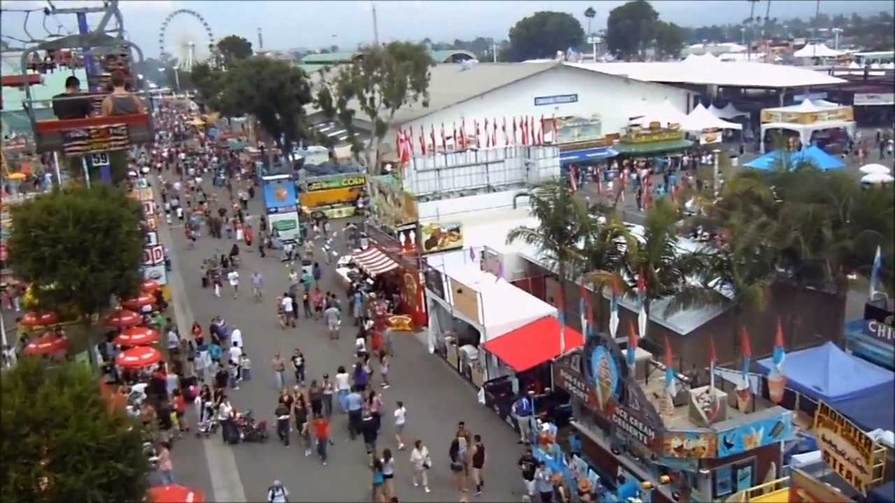 Orange County Fair Skyway Aerial View HD YouTube