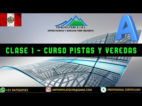 CLASE 1: PISTAS Y VEREDAS CON CIVIL 3D 2020 🇵🇪 👷🏻 👨‍🏫