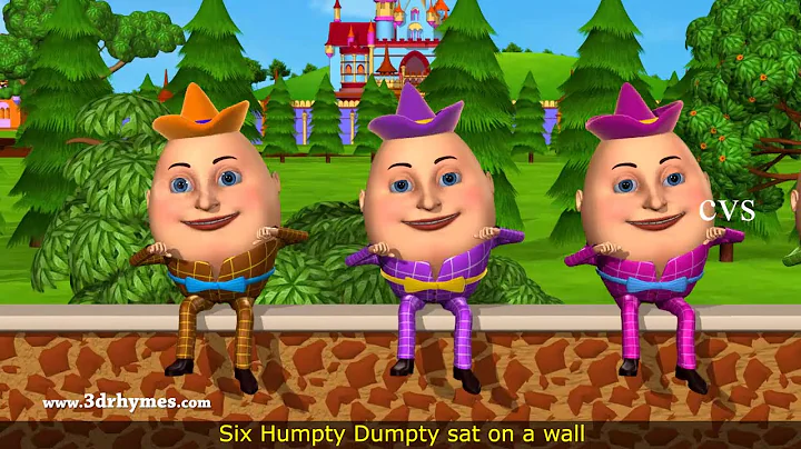 Humpty Dumpty Nursery Rhyme - 3D Animation English Rhymes for children - DayDayNews