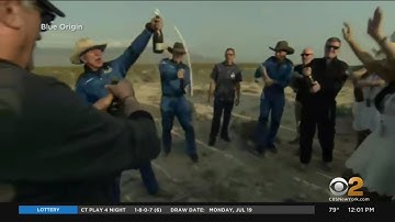 Jeff Bezos Celebrates Historic Space Launch