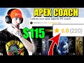 I HIRED The BEST RATING COACH on FIVERR To Troll... This Was The Results (Apex Legends Season 8)