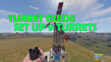 RUST TURRET GUIDE - HOW TO SET UP 9 TURRETS