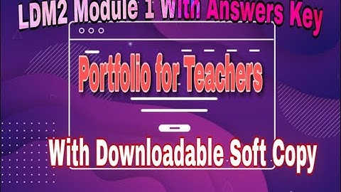 LDM 2 Module 1 With Answers key and Soft Copy- Study Notebook