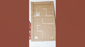 Awesome Cardboard Puzzle Maze Game From Cardboard #trend #ytshorts #shorts #shortvideo #viral #video